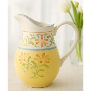 Vintage The Cellar Earthenware Pitcher – CLR42 Pattern (Discontinued), 80 oz